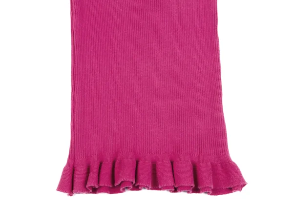 Jean Paul GAULTIER FEMME Cotton Hem Frill Rib Knit Tank Top K-164529_006