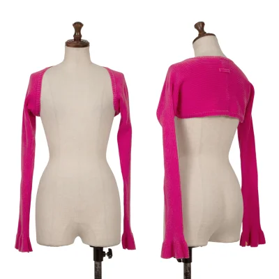 ジャンポールゴルチエ ファムJean Paul GAULTIER FEMME コットンリブニットショートボレロ ピンク