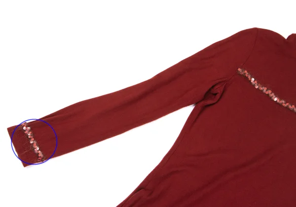 Jean Paul GAULTIER FEMME Floral Sequin Embellished High Neck T-shirt K-164533_006