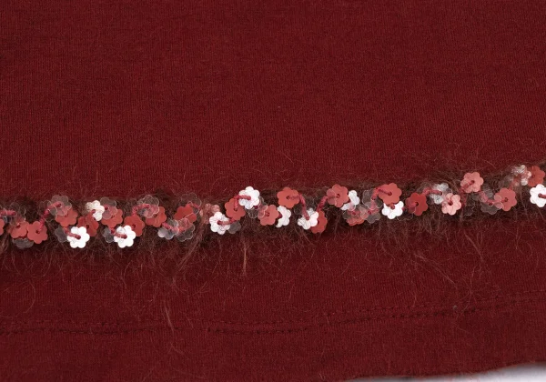 Jean Paul GAULTIER FEMME Floral Sequin Embellished High Neck T-shirt K-164533_012