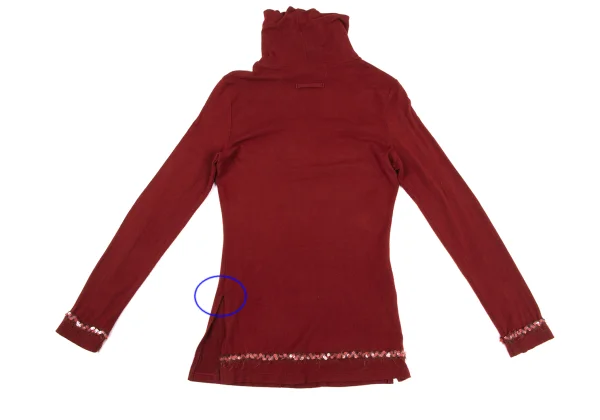 Jean Paul GAULTIER FEMME Floral Sequin Embellished High Neck T-shirt K-164533_014