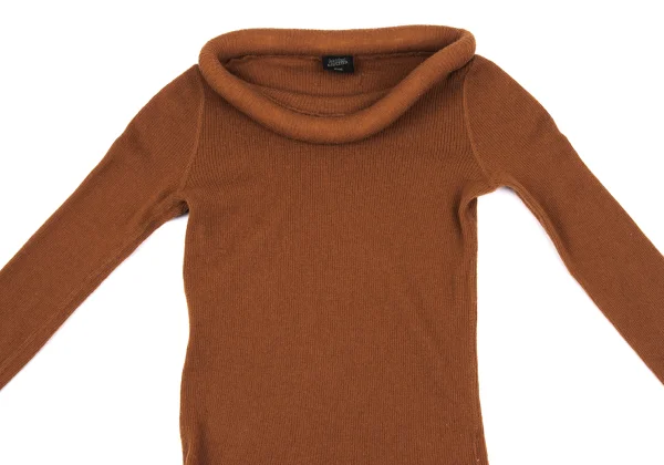 Jean Paul GAULTIER FEMME Ring Neck Wool Rib Knit K-164535_003