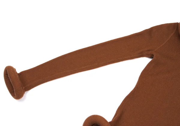 Jean Paul GAULTIER FEMME Ring Neck Wool Rib Knit K-164535_005