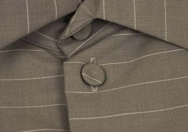 Jean Paul GAULTIER FEMME Gathered Ruffle Striped Blouse K-164536_006