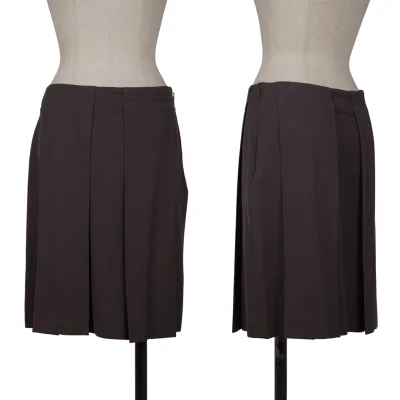 Jean Paul GAULTIER FEMME Wool Box Pleated Skirt