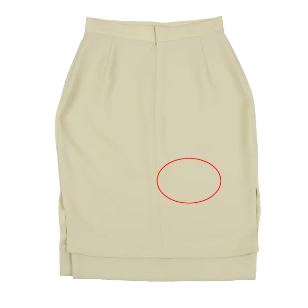 Jean Paul GAULTIER FEMME Hem Zip Design Poly Skirt K-164538_009