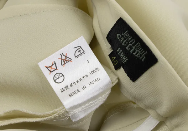 Jean Paul GAULTIER FEMME Hem Zip Design Poly Skirt K-164538_014