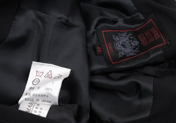 Jean Paul GAULTIER CLASSIQUE Wool Center Slit Skirt K-164539_012