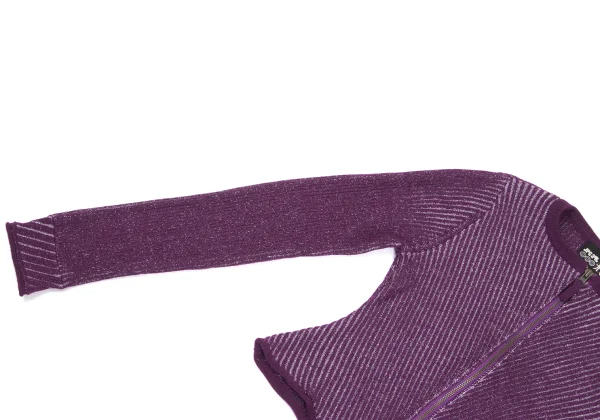 JPG by GAULTIER Wool Blend Lame Thread Zip Knit Cardigan K-164540_005