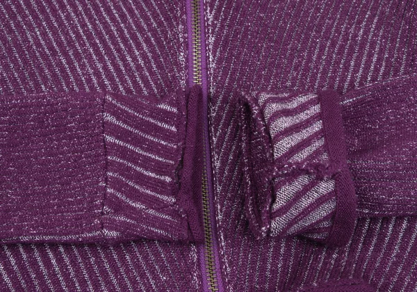 JPG by GAULTIER Wool Blend Lame Thread Zip Knit Cardigan K-164540_006