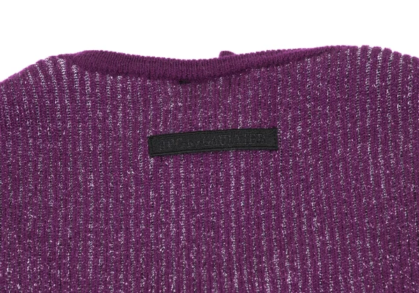 JPG by GAULTIER Wool Blend Lame Thread Zip Knit Cardigan K-164540_012