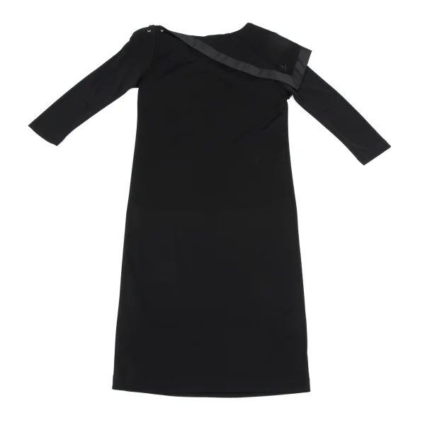 Jean Paul GAULTIER FOR SEPT PREMIERES Star Embroidery Asymmetry Collar Dress K-164542_013