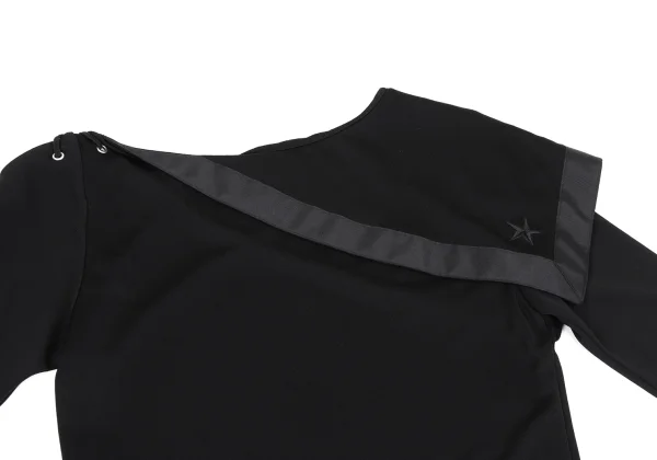 Jean Paul GAULTIER FOR SEPT PREMIERES Star Embroidery Asymmetry Collar Dress K-164542_014