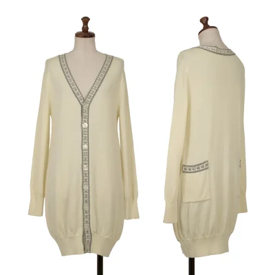 Jean Paul GAULTIER FOR SEPT PREMIERES Wool Blend Major Knit Cardigan