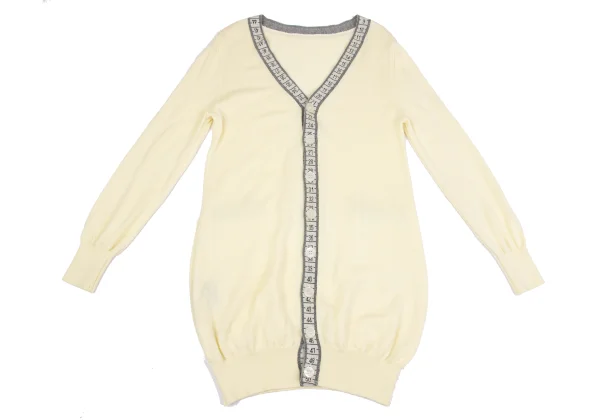 Jean Paul GAULTIER FOR SEPT PREMIERES Wool Blend Major Knit Cardigan K-164546_002