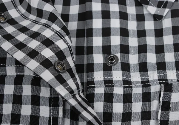 Jean Paul GAULTIER FOR SEPT PREMIERES Gingham Check Short Trucker Jacket K-164548_006