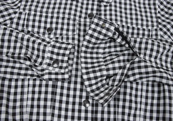 Jean Paul GAULTIER FOR SEPT PREMIERES Gingham Check Short Trucker Jacket K-164548_008