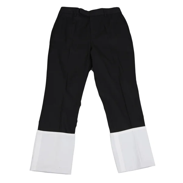 Jean Paul GAULTIER FOR SEPT PREMIERES Cotton Roll-up Design Pants Black 36 K-164549_001