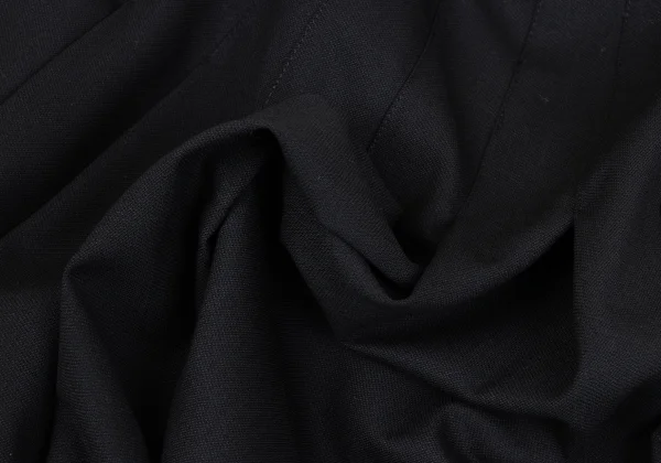 ジャンポールゴルチエ フォー セットプルミエJean Paul GAULTIER FOR SEPT PREMIERES ウールプリーツラップスカート 黒38 K-164551_012