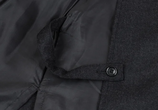 Jean Paul GAULTIER FOR SEPT PREMIERES Wool Stretch Pleats Wrap Skirt K-164552_008