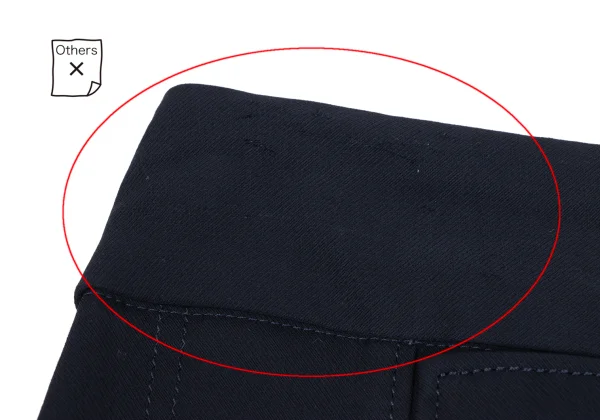 ジャンポールゴルチエ フォー セットプルミエJean Paul GAULTIER FOR SEPT PREMIERES レーヨンポリバックレースアップスカート 紺36 K-164554_004