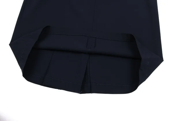 ジャンポールゴルチエ フォー セットプルミエJean Paul GAULTIER FOR SEPT PREMIERES レーヨンポリバックレースアップスカート 紺36 K-164554_010