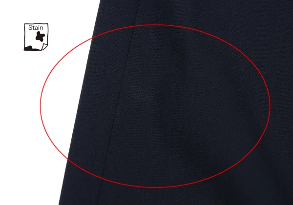 ジャンポールゴルチエ フォー セットプルミエJean Paul GAULTIER FOR SEPT PREMIERES レーヨンポリバックレースアップスカート 紺36 K-164554_012