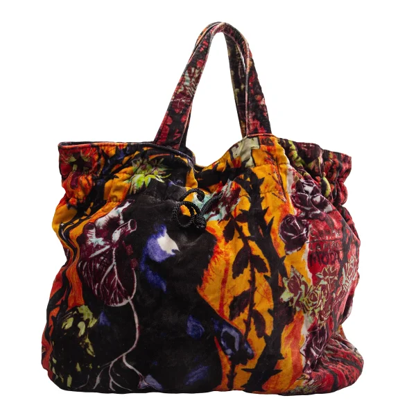 Jean Paul GAULTIER Graphic Printed Velour Tote Bag K-164555_004