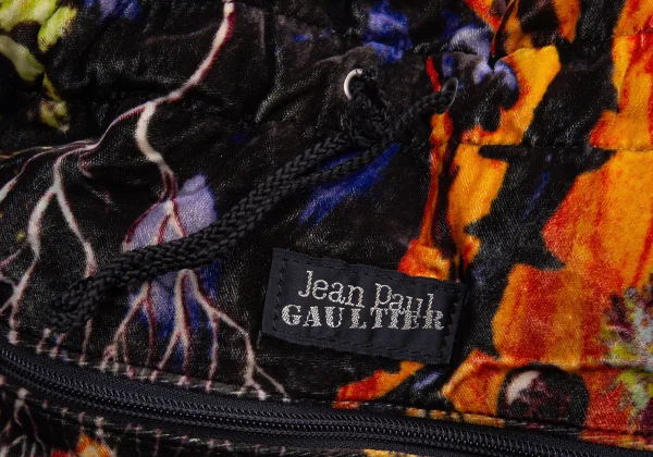 Jean Paul GAULTIER Graphic Printed Velour Tote Bag K-164555_008