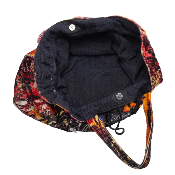 Jean Paul GAULTIER Graphic Printed Velour Tote Bag K-164555_012