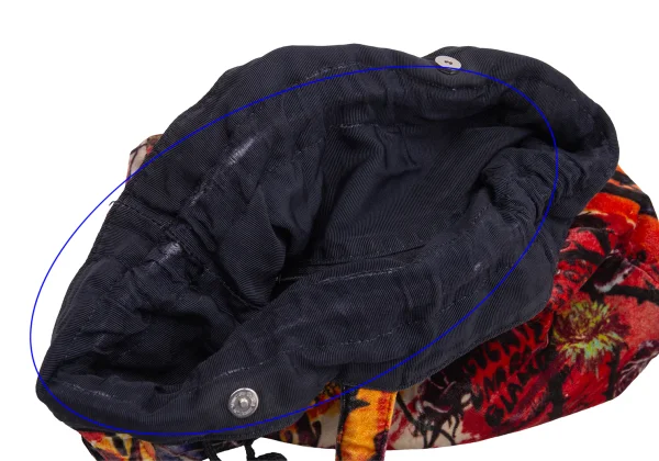 Jean Paul GAULTIER Graphic Printed Velour Tote Bag K-164555_014