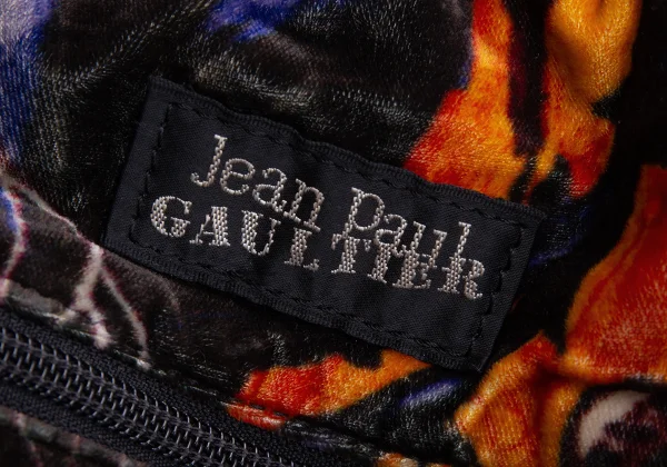 Jean Paul GAULTIER Graphic Printed Velour Tote Bag K-164555_017