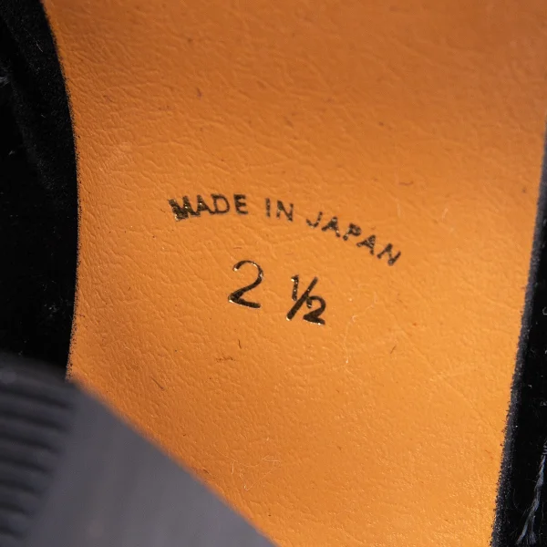 Jean Paul GAULTIER Stitch Velour Heel Open Toe Pumps K-164556_013