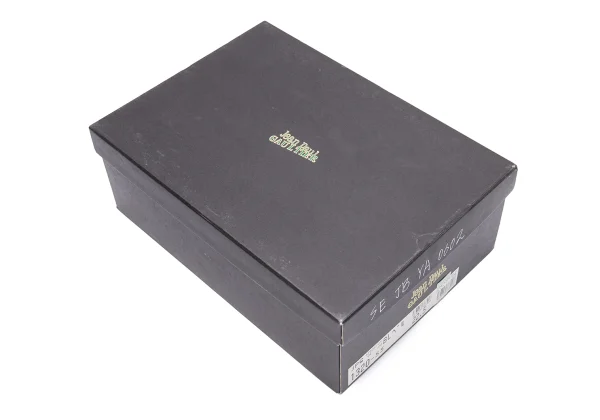 Jean Paul GAULTIER Stitch Velour Heel Open Toe Pumps K-164556_014