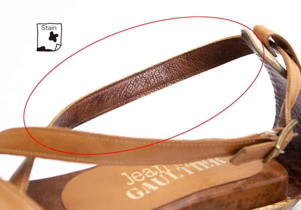 Jean Paul GAULTIER Strap Leather Sandal K-164557_007