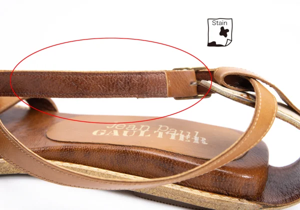 Jean Paul GAULTIER Strap Leather Sandal K-164557_008