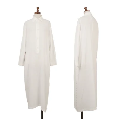 Y's Side Hook Slit Design Shirt Dress