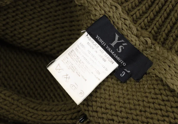 Y's Poly Snap Button Knit Cardigan K-164561_014