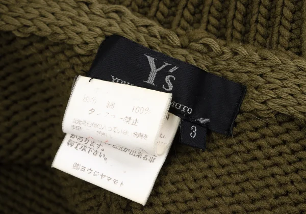 Y's Poly Snap Button Knit Cardigan K-164561_015