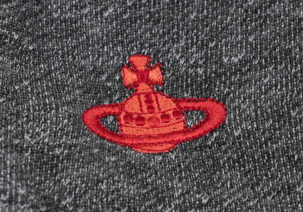 ヴィヴィアンウエストウッド レッドレーベルVivienne Westwood Red Label コットンポイント刺繍ダブルジップパーカー グレー2 K-164565_010
