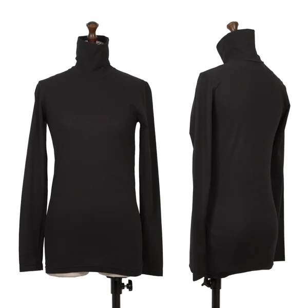 ANN DEMEULEMEESTE Stretch Turtleneck Top Black 38 K-164566_001