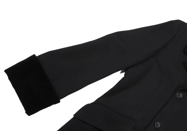 tricot COMME des GARCONS Wool Velour Switching Jacket K-164573_005
