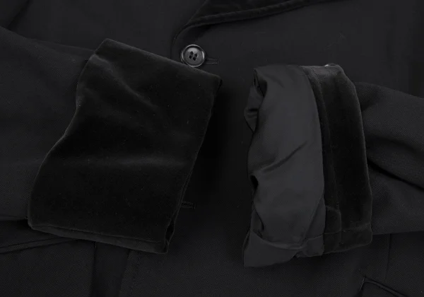 tricot COMME des GARCONS Wool Velour Switching Jacket K-164573_006