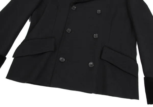 tricot COMME des GARCONS Wool Velour Switching Jacket K-164573_007