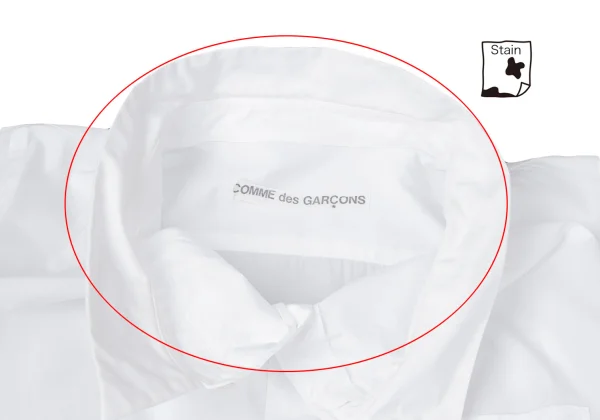 COMME des GARCONS Wide Neck Regular Collar Shirt K-164578_005