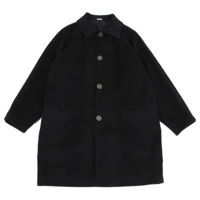 VERSUS Melton Wool Metal Button Coat