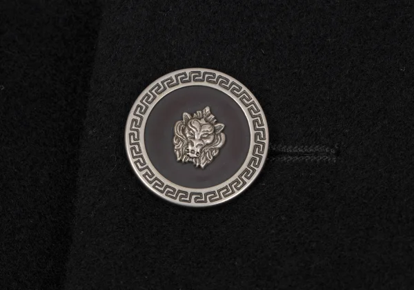 VERSUS Melton Wool Metal Button Coat K-164588_005