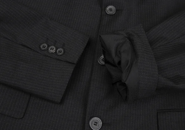 GIANNI VERSACE Wool Pinstripe Jacket K-164589_007