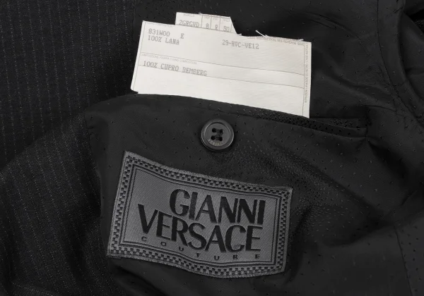 GIANNI VERSACE Wool Pinstripe Jacket K-164589_014