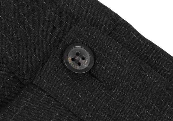 GIANNI VERSACE Wool Pinstripe Tuck Pants K-164590_004